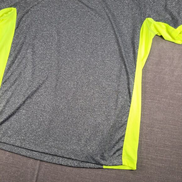 Nike The Hooters & Blowfish Golf Polo Shirt Athletic Fit Gray Neon Green Mens XL - Picture 5 of 11